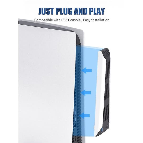 Kjølevifte for Ps5-konsoll Temperature Exhauster Usb Ekstern kjølevifte for Ps5 Digital Edition /