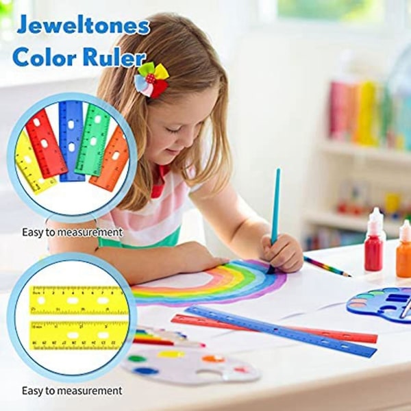 5 kappaletta väriviivainta 5 erilaista värinmittausvälinettä lasten kouluun