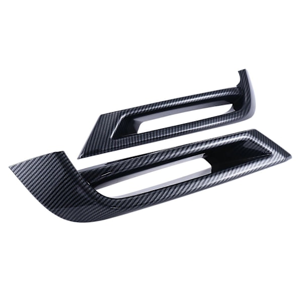 Bil Karbonfiber Frontfanger Nedre Grill List Trim Tåkelys Ramme Deksel Trim for -V XRV XR-V 2022 2023