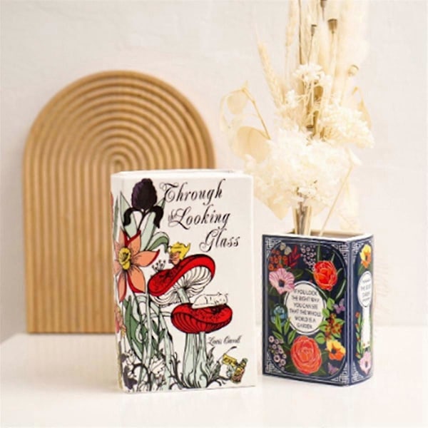 Blomsterpotte Bryllup Dekorativ Keramikk Vase Søt Romdekor For Planter Cachepot For Hjemmedekor Bok
