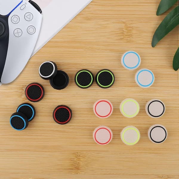 20 stk. Controller Thumb Grips til PS5/4, Silikone Anti-Slip Thumbstick Grip Cover