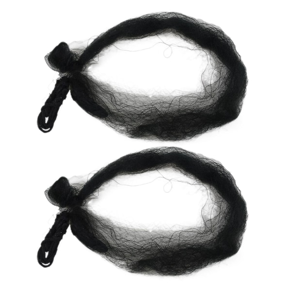 2x 13m X 2.5m Have Anti Fugle Net Nylon Knyttet Tåge Net Sort