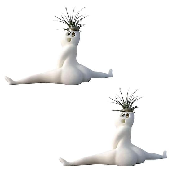2st Rolig Stor Booty Spöke Planter, Practical Gift Decor Planter Air Fern Display Stand, Stor Booty Spöke Planter
