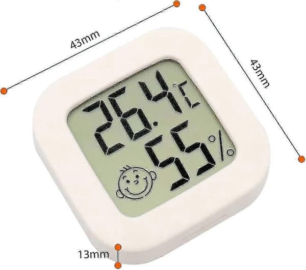 3 stk. Mini Digitalt Innendørs Termometer Hygrometer Fuktighet Temperatur LCD-Skjerm Bluetooth Sensor Trådløst Termometer