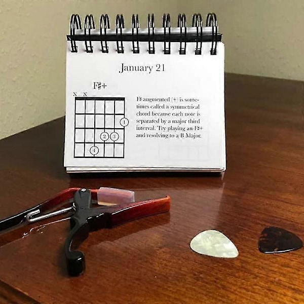 365 Dagar Gitarrackord Kalender, 2023 Gitarrackord Blad-för-dag Kalender Lära Kalender, presenter till Gitarrälskare, Nybörjare