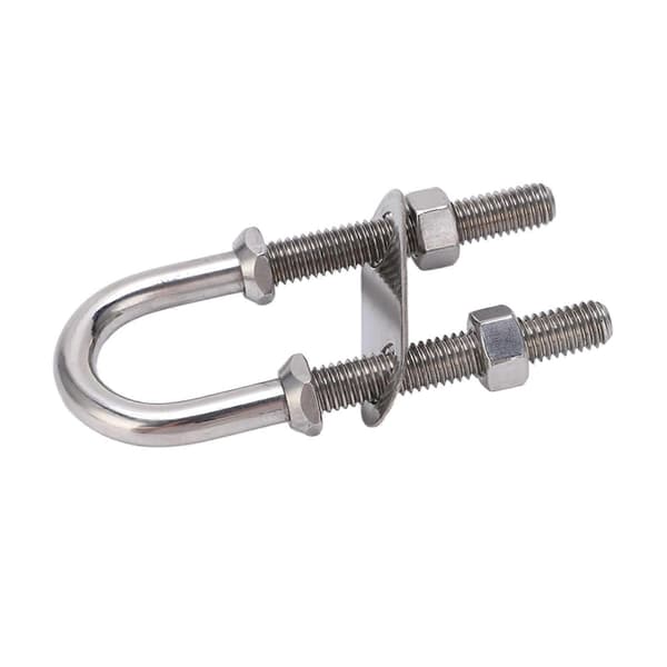 Marine U-formet bolt bøjleøje 304 rustfrit stål sølv rustbestandig båd yacht hardware