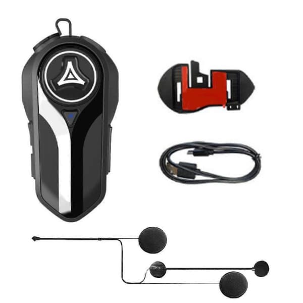 BT5.0 Motorcykel Headset Intercom Interkommunikation Utomhus Ridning Vattentät Halvhjälm Headset med Brusreducering