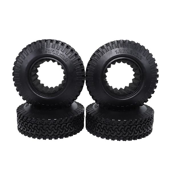 4 stk RC 1:10 Crawler Beadlock Hjul Dekk 1,9 Tommer Gummi Hjul Dekk 98mm Dekk For RC Bil Lastebil Axi