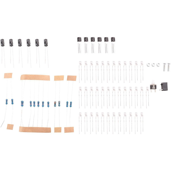 EEQKIT DIY Juletræer Loddeprojekt, 3D Juletræer LED Kits DIY Elektronisk Kit Loddemontage 7 Farver Sjov Kit