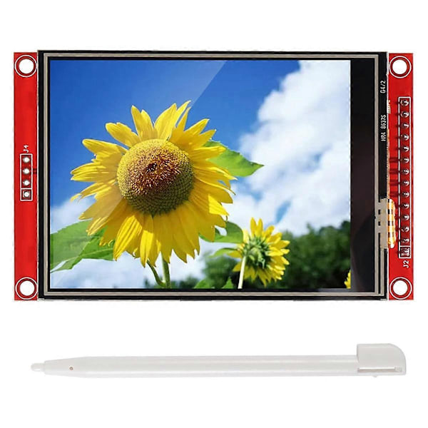 3.2 Tommers ILI9341 SPI TFT LCD-skjerm Berøringspanel 320X240 TFT LCD Berøringsskjerm 5V/3.3V STM32 Skjermmodul med Berøringspenn