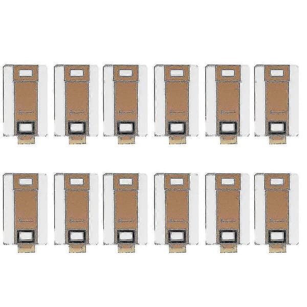 12-pack dammsugarpåsar för Roborock S7 T7s T7s Plus dammsugare