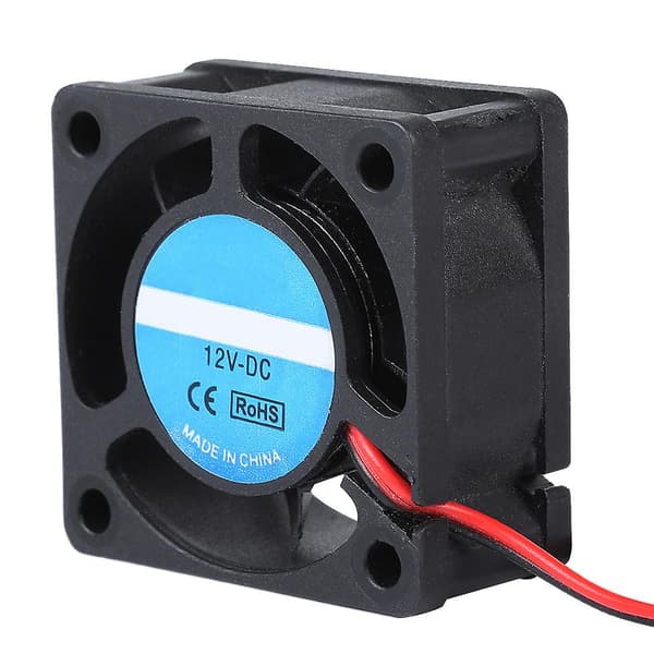 4020 DC 12V 0.15A Køleventilator til 3D Printer - Sort