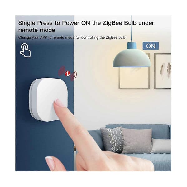 Tuya ZigBee Smart Knapp Strömbrytare Trådlös Fjärrkontroll Multi-Scen Länkage Strömbrytare Batteridriven