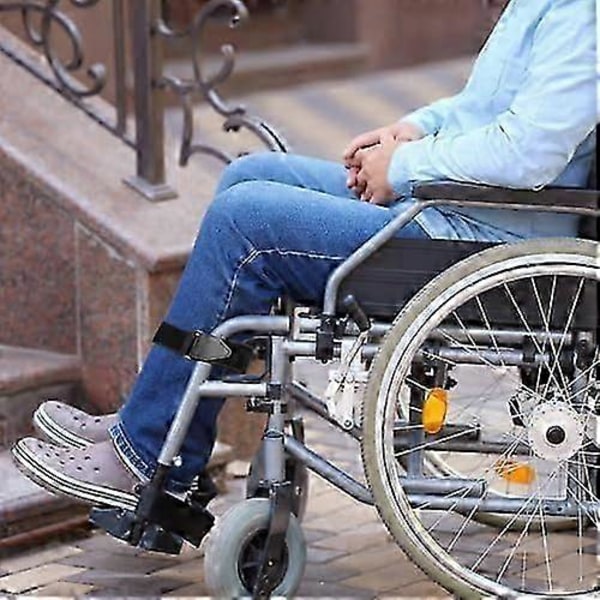Pyörätuolin jalkahihna, pyörätuolin jalkatukihihnat, pyörätuolin jalkatukivaljaat, jalkatukirajoitin pyörätuoliin vanhuksille, joilla on dementia