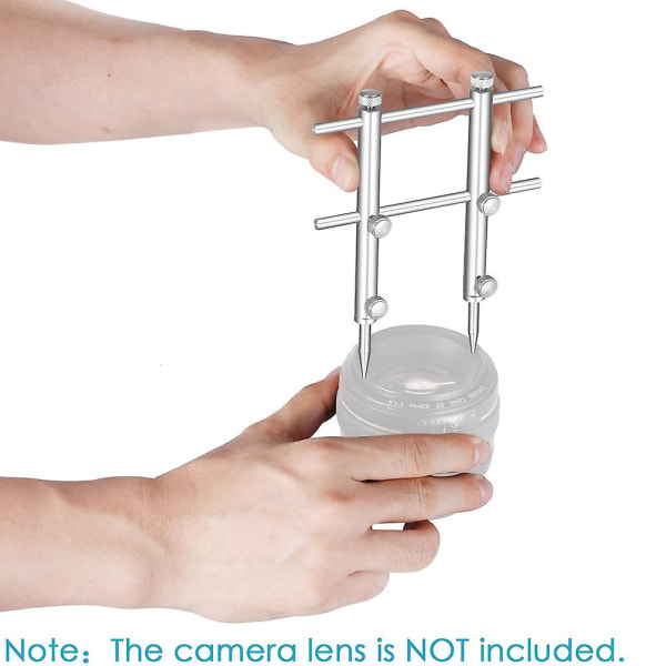 Kameralinseåbning reparationsværktøjssæt 10-100 mm linsereparationssæt med 3 spidser 6 skruer 2 sekskantnøgle til DSLR-kamera