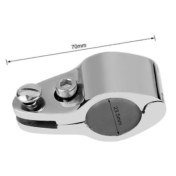1 Tomme Rustfrit Stål Marine Hardware Fitting til Båds Bimini Top Jaw Slide Hinged