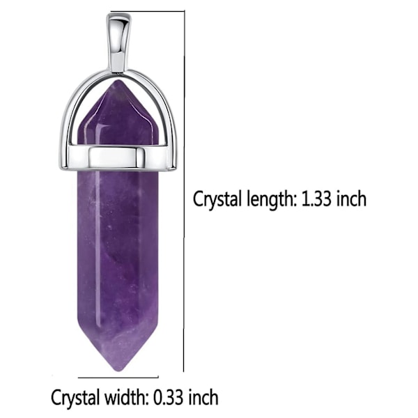 20 stk. Healing Crystal Vedhæng Charms Smykkefremstilling Naturlige Ædelsten Bulk Amethyst Obsidian Kvarts