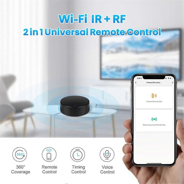 IR Fjernbetjening WiFi Tuya Smart RF Smart Home Infrarød Controller til Aircondition TV Support