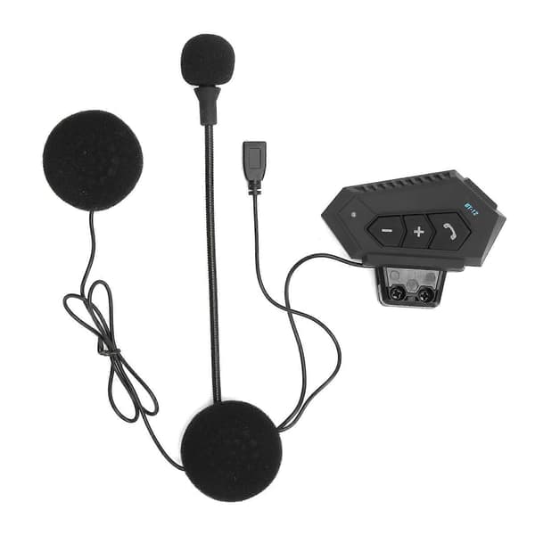 Motorsykkelhjelm Bluetooth Headset med Mikrofon Trådløs Samtale Støyreduksjon StereoBT12