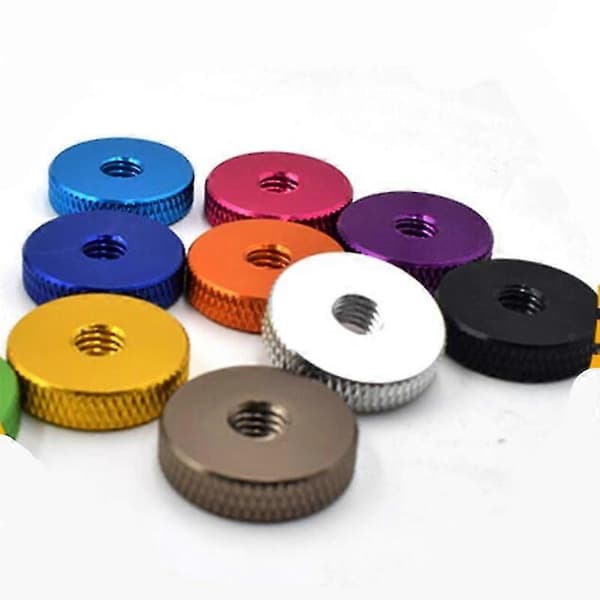 10 stk M3 M4 M5 M6 Flat Riflet Tommelfinger Mutter Aluminium Legering Håndmutter Skrue Avstandsstykke Tommelfinger Mutter For Fpv Rc Modell