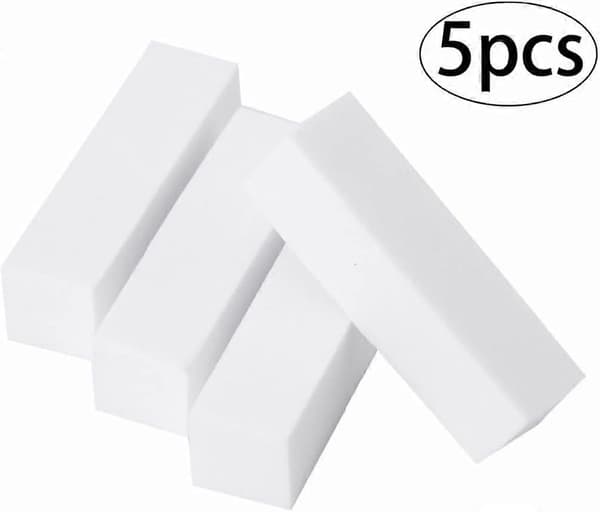 5 stk. Neglekunst Bufferblok 4-vejs Poleringsfil Holdbar Neglepolerer Slibning