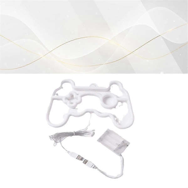 Neon Skylt Spelkontroll Neon Skylt Led Neonljus USB-driven för Väggdekor Sovrum Bankett Pub Spel Ro