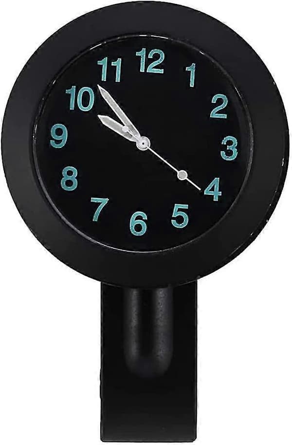 Vandtæt Styr Ur Universal Motorcykel Cykel Ur 7/8\"-1\" (sort)