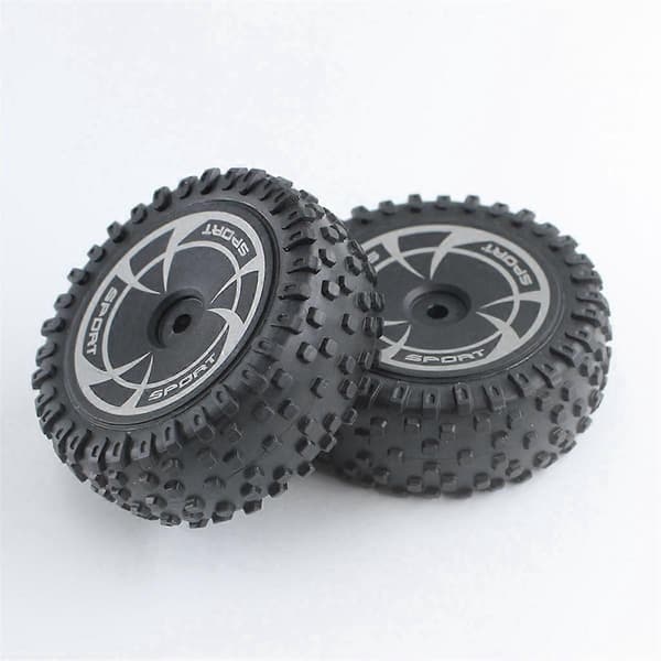 2 st Fjärrkontroll Bil Däck Delar för 144016 Framhjul Set (Smal) Slitdelar Däck