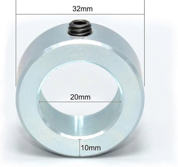 Sæt med 4 justeringsringe 20 mm - til sækkevogn, sækkevognshjul