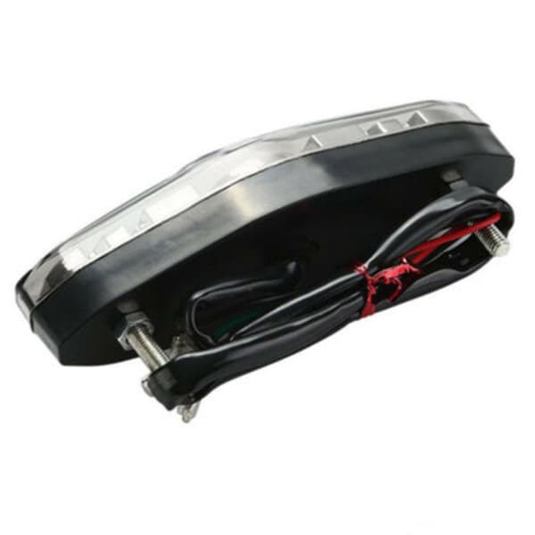 2x Motorcykel 15 LED Rød Lys Bremslys Elektrisk Bil Scooter Baglygte Autodele