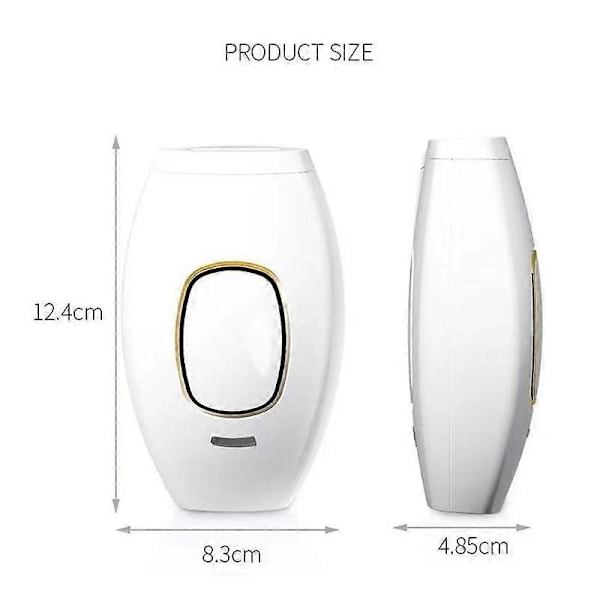 5-Niveau-Laser Bikinis Pulser Epilator Smertefri Laser- Hårfjerning Ansigts Depilator Elektrisk Trimmer Hvid EU Stik
