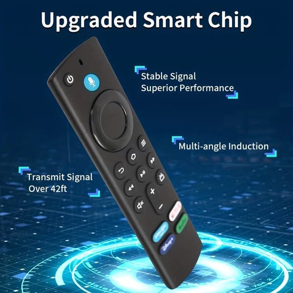 Ny stemmefjernkontroll L5B83G for Amazon Fire TV Stick Lite 4K 3. generasjon Alexa