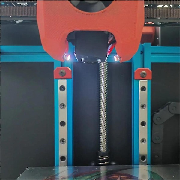 RGB-paljetter med RGB WS2812 3535 Ljusstark RGB LED och 1m 26AWG PTFE-tråd för Voron Mini SB Extruder