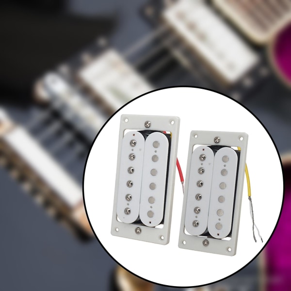 2 kpl Sähkökitaran Mikrofonit Esijohdotetulla Humbucker-Mikrofonisarjalla Kaksoiskäämi Mikrofoni 6-kielisille Kitaroille Instrumentin Tarvikkeet