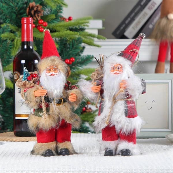 Julenisse Julerstatuer Stående Julenissebilde Julepynt Hjemmedekor A