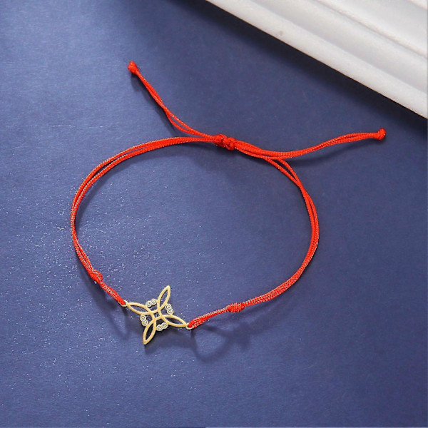 Halskæde med hekseknude i rustfrit stål til kvinder og mænd, armbånd med jade-snor, Wicca heksekunst amulet smykke gave