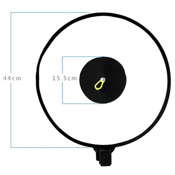 Universal 44cm Rund Blitz Softbox Bærbar Foldbar Stil Speedlite Diffuser Reflektor Rem til Kamera Blitz