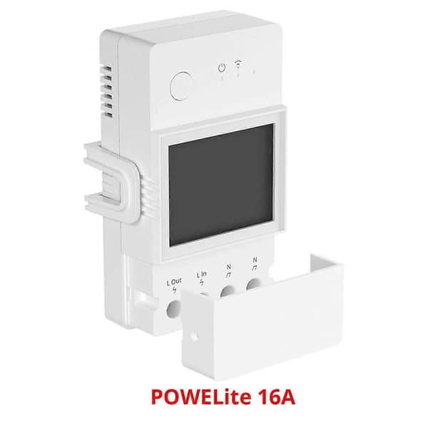 POW Elite Meter Bryter 16A Wifi Forbruksbryter Modul Fungerer med Google Home Alexa
