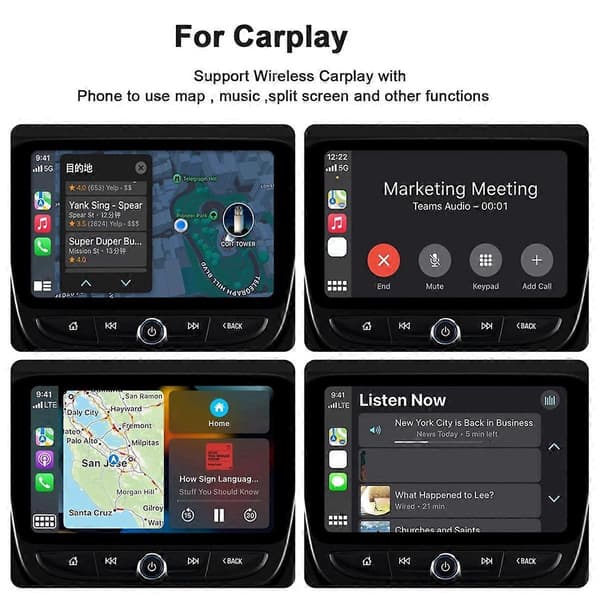 Carplay Trådløs Smart Box Auto Adapter Android AI Box Carplay Dongle Stik Trådløs Auto Adapter