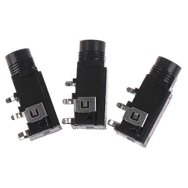 3 stk./lot 6,35 mm Jack Stereo Hun Socket Connector Audio Adapter 4pin s20241212701