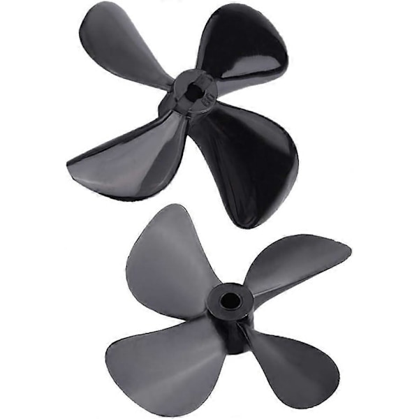 2025 Lämplig RC Båt 4-bladig Propeller, 2 Stycken Pro & Omvänd Propeller Plast 4-bladig Full Immersion Propeller