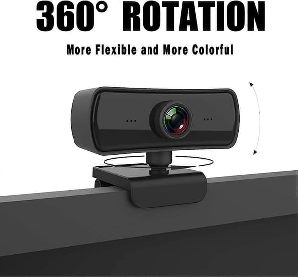 Webcam med mikrofon, 30fps Full HD 2K 1080p Webcam