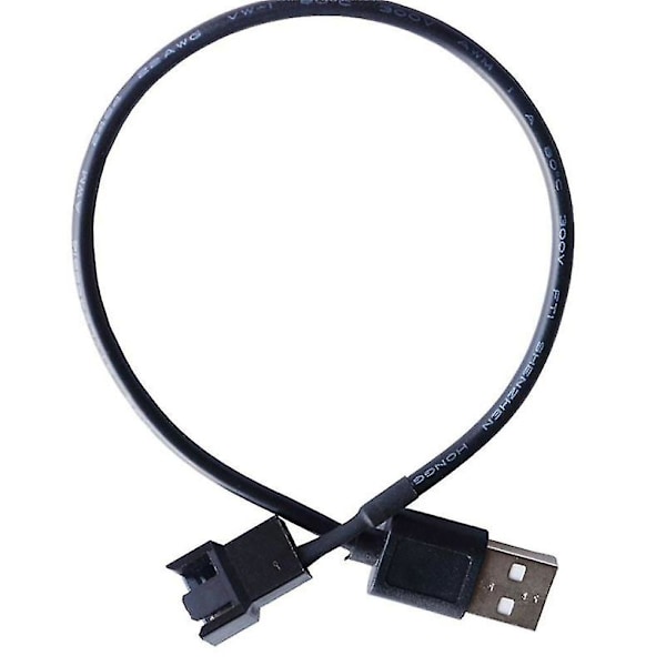 5 stk. USB til datamaskin CPU-viftekabel USB til 4-pinners vifteadapterkabler 5V 50 cm datamaskin vifte strømkabel