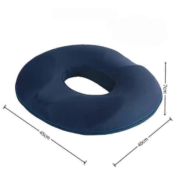 Memory foam trycksår ringkudde kollapsar inte, långsam återhämtning, tjock sommarstussdyna, kontors- och klassrumssittdyna