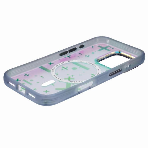 För iPhone 16 Pro-fodral kompatibelt med MagSafe IMD TPU-bakstycke