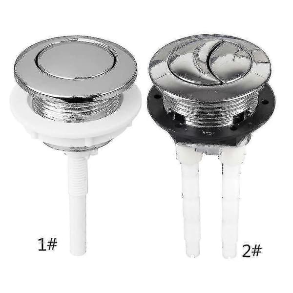 Universal Toalettknapp Enkel/dobbel Knapp Spyleventil Erstatning Passer 38mm-e gx20241211556