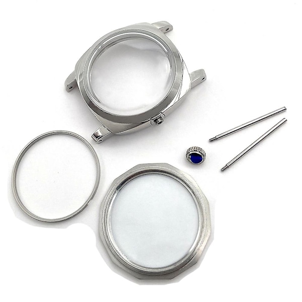 47mm 316L Stainless Steel Polished Watch Case for Seagull ST3600 Movement Repair Parts is Suitable