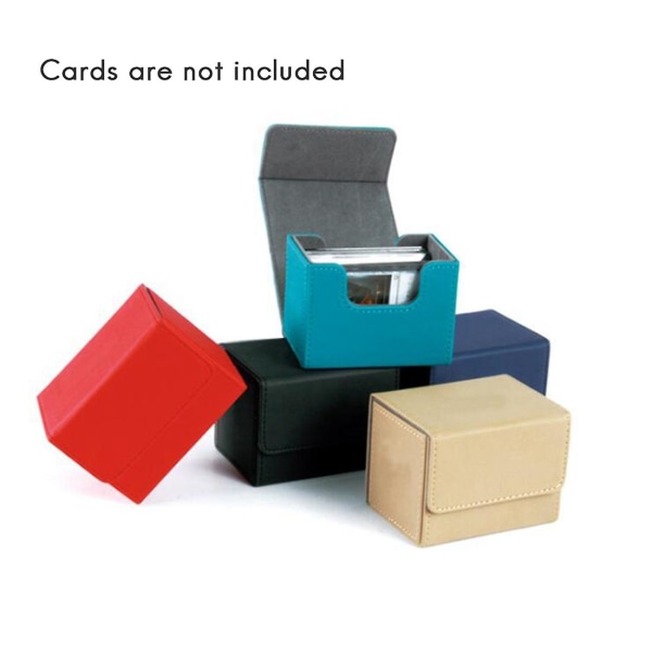 Card Box Side-loading Card Box Deck Case For Yugioh Card Perm Holder 100+, grønn