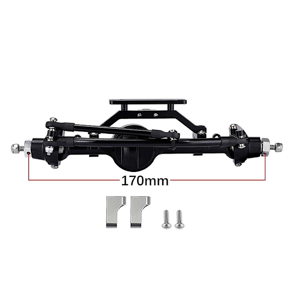 Aluminiumlegering D90 Fram- och Bakaxel för 1/10 RC Crawler D90 D110 Gelande II Yota II Axeluppgradering Pa
