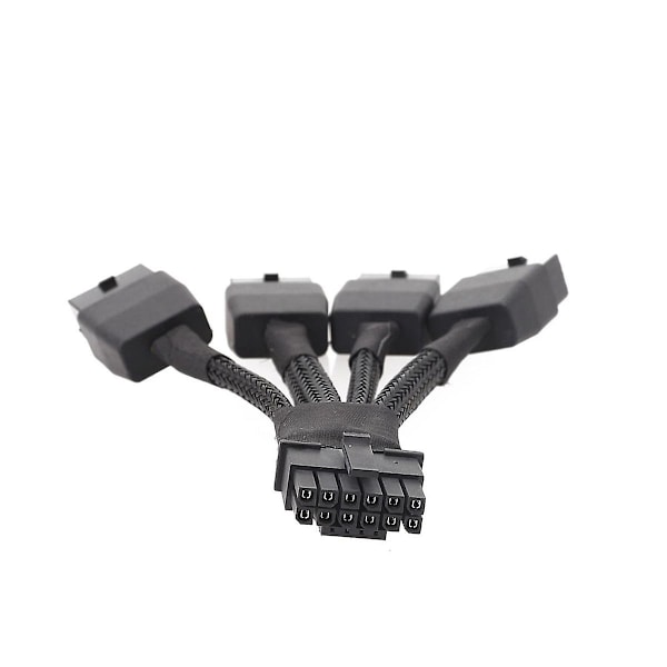 18awg 4x8pin PCI-e - 16pin(12+4) PCI-e 5.0 12VHPWR Liittimet 16p Jatkokaapeli GPU RTX4090:lle